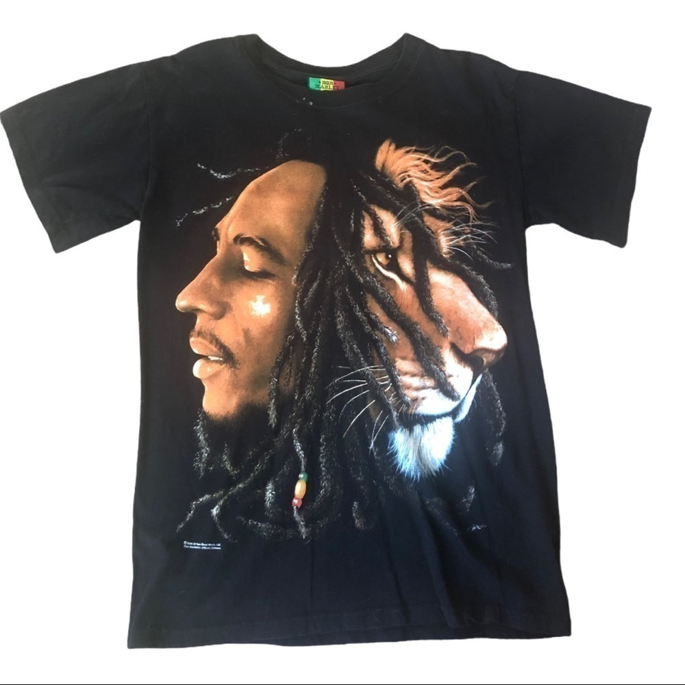 𝅺BOB Marley Jamaica Lion tee size small